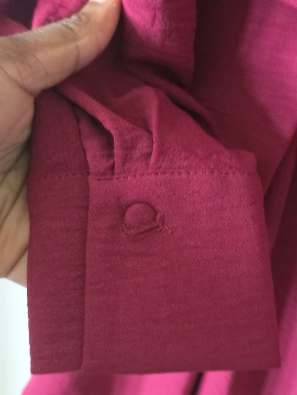 Calvin Klein NWT Size 10 Magenta Draped Wrap Long Sleeve Dress Career $134 - Picture 7 of 9